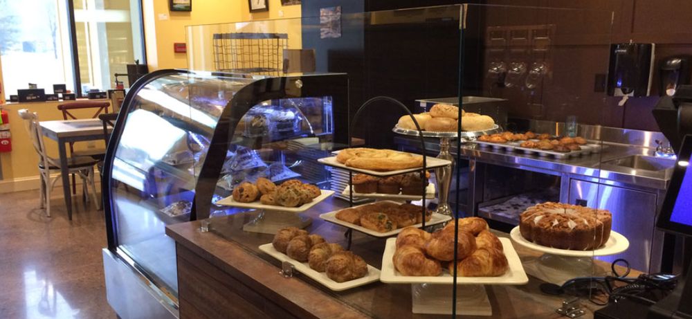 Pastries on the counter